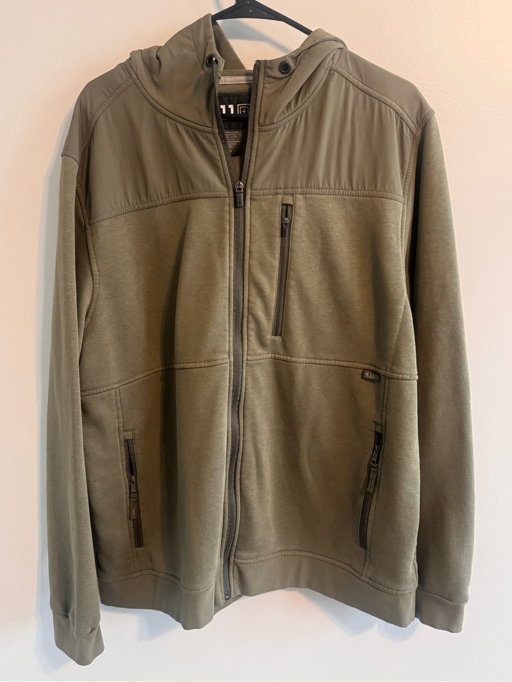 5.11 Tactical Men’s XL Olive Green Full Zip Hooded Jacket Utility